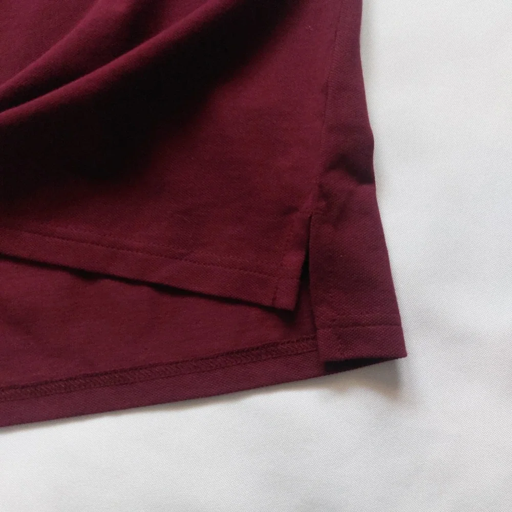 The Children's Place  Burgundy ‎ Polo Shirt Collar Button Size M 7/8